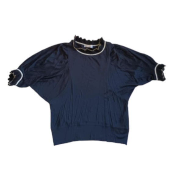 Tsumori Chisato Wool Blend Black Top Size XS- Small - Picture 1 of 7
